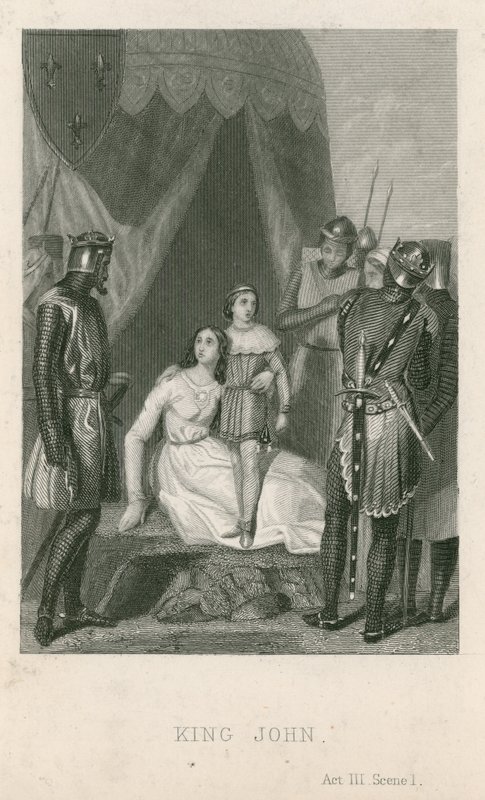 Scena da Re Giovanni di William Shakespeare da English School