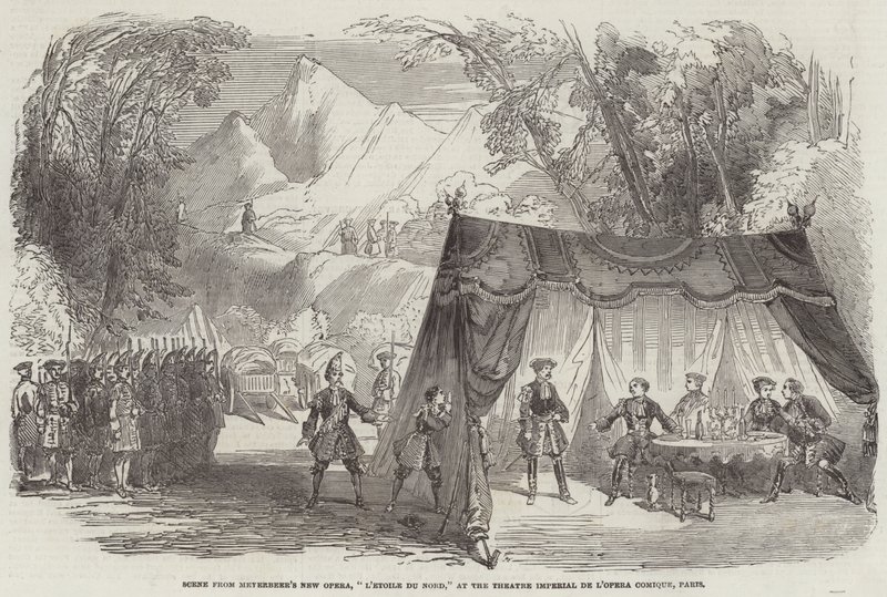 Scena dalla Nuova Opera di Meyerbeer, "L