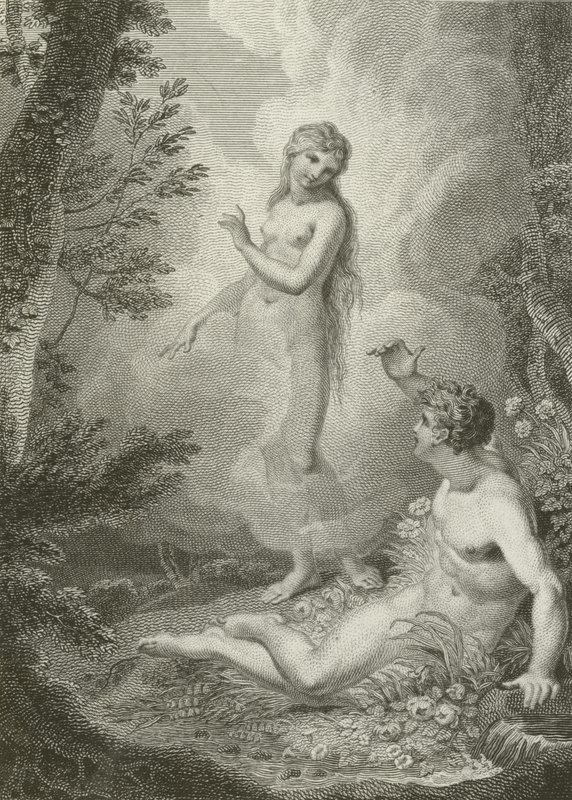 Scena da Paradiso Perduto, di John Milton da English School