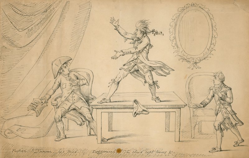 Scena da Sylvester Daggerwood di George Coleman il giovane da English School