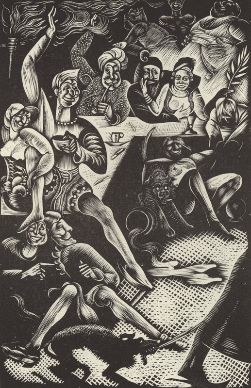 Scena da La storia di Rasselas, principe di Abissinia, di Dr Johnson da English School