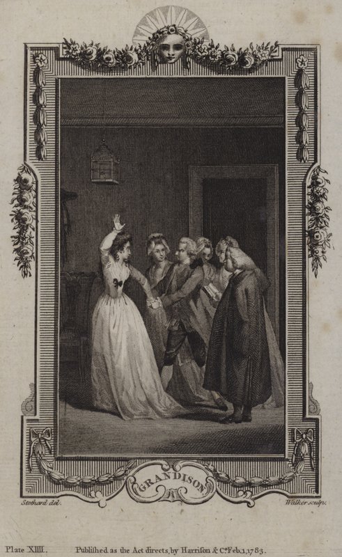 Scena da La Storia di Sir Charles Grandison, di Samuel Richardson da English School