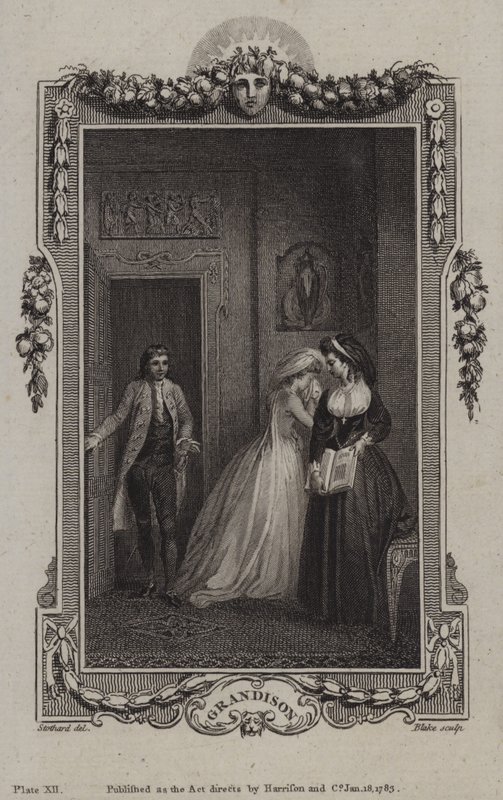 Scena da La Storia di Sir Charles Grandison, di Samuel Richardson da English School