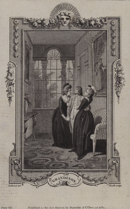 Scena da La Storia di Sir Charles Grandison, di Samuel Richardson da English School