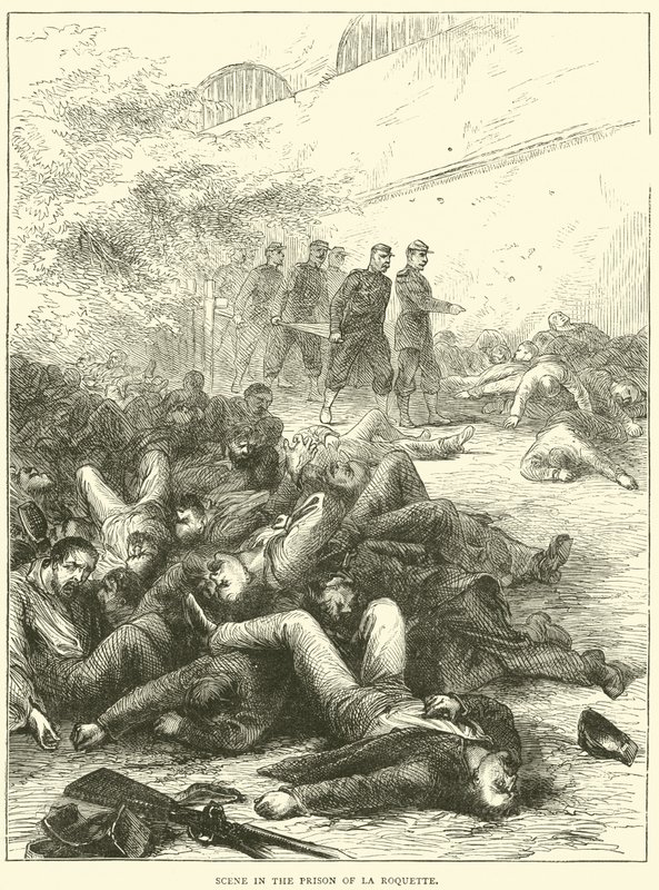 Scena nella prigione di La Roquette, 1871 da English School