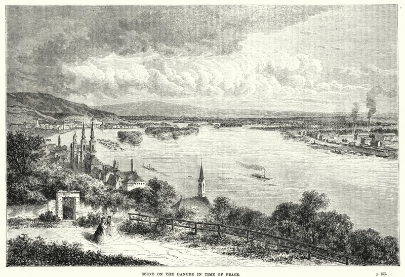 Scena sul Danubio in tempo di pace da English School