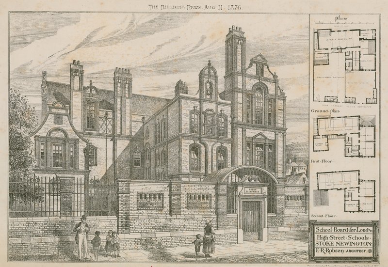 School Board for London, High Street Schools, Stoke Newington, Londra da English School
