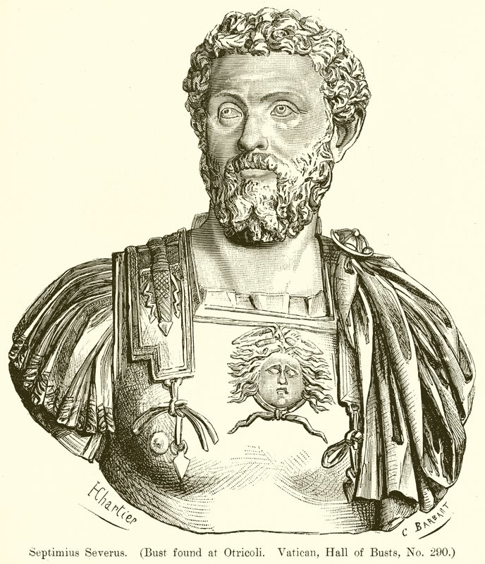 Settimio Severo (Busto trovato a Otricoli. Vaticano, Sala dei Busti, No. 290) da English School