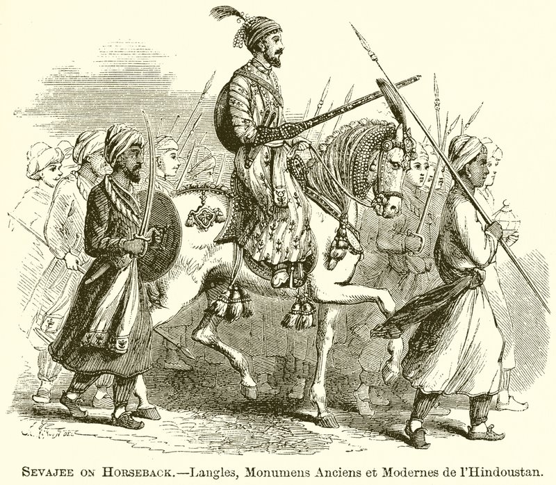 Sevajee a cavallo.--Langles, Monumens Anciens et Modernes de l