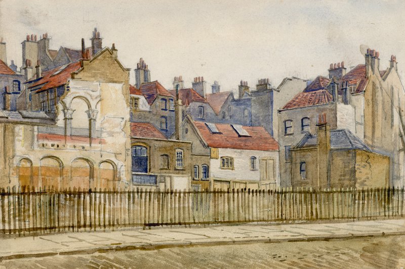 Shaftesbury Avenue, tra Nassau Street (ora Gerrard Place) e Dean Street da English School