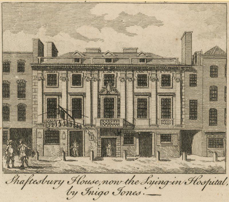 Shaftesbury House, ora il Lying in Hospital, progettato da Inigo Jones da English School