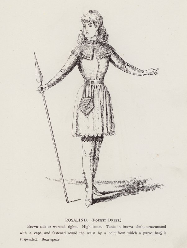 Come vi piace di Shakespeare: Rosalind, abito da foresta da English School