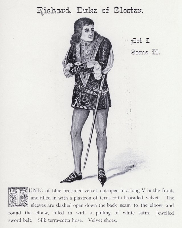 Re Riccardo III di Shakespeare: Riccardo, Duca di Gloucester, Atto I, Scena II da English School