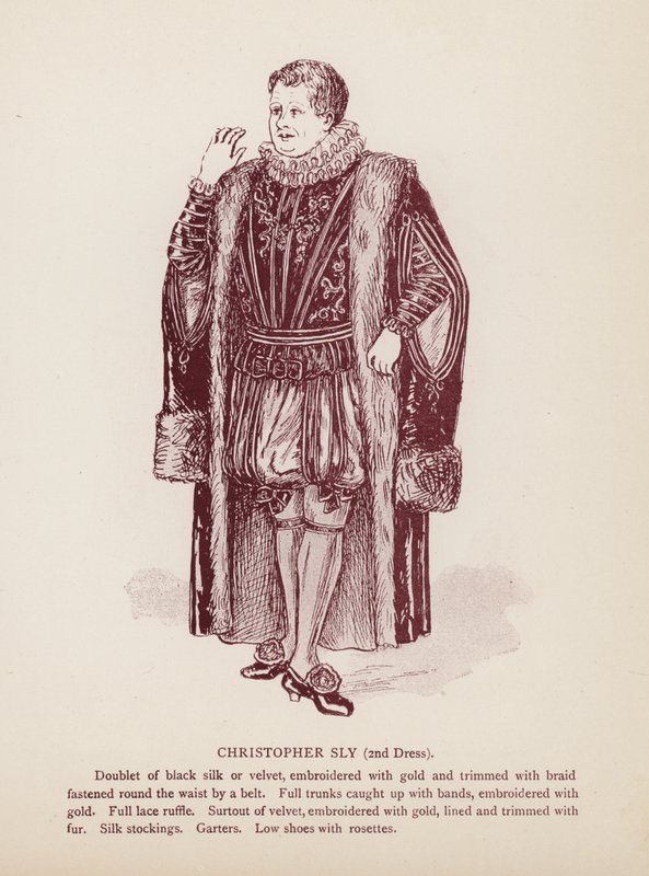 La bisbetica domata di Shakespeare: Christopher Sly, 2° abito da English School