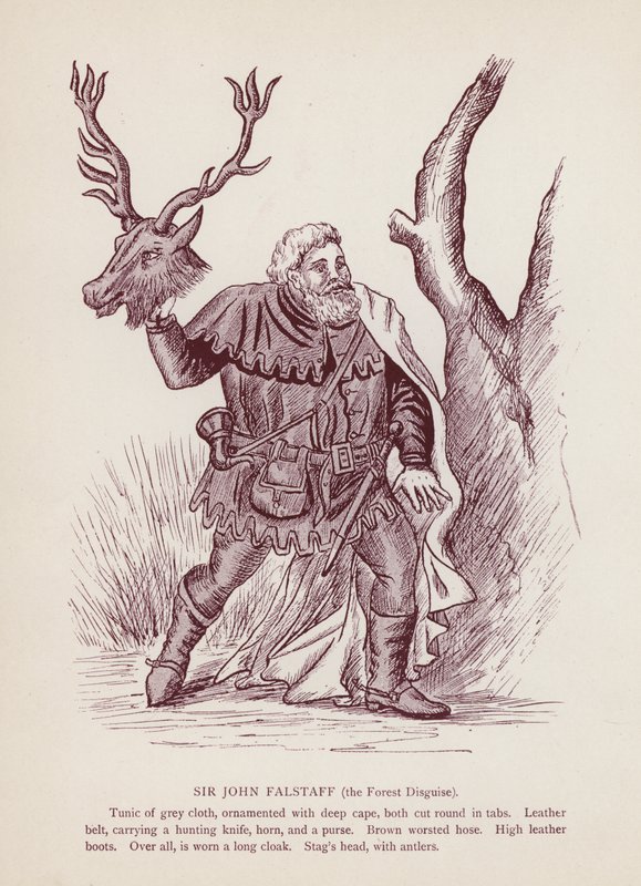 Le allegre comari di Windsor di Shakespeare: Sir John Falstaff, il travestimento nella foresta da English School