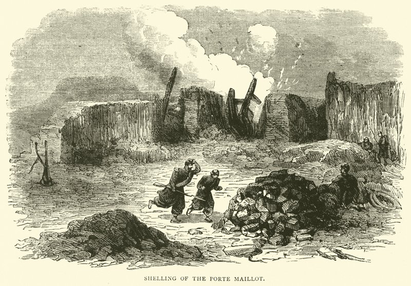 Bombardamento della Porta Maillot, gennaio 1871 da English School