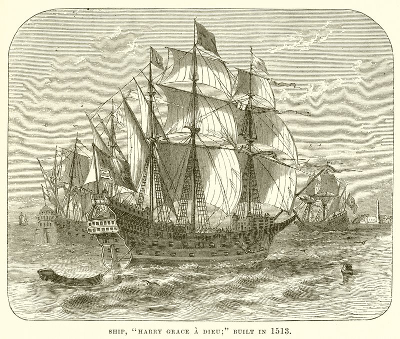 Nave, Harry Grace a Dieu; costruita nel 1513 da English School