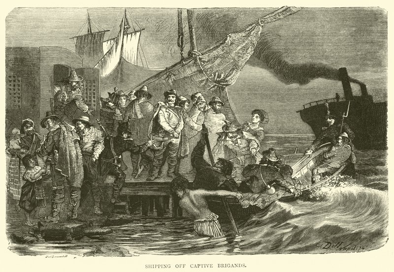 Imbarco di briganti prigionieri da English School