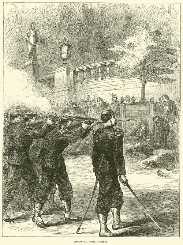 Fucilazione dei Comunisti, 1871 da English School