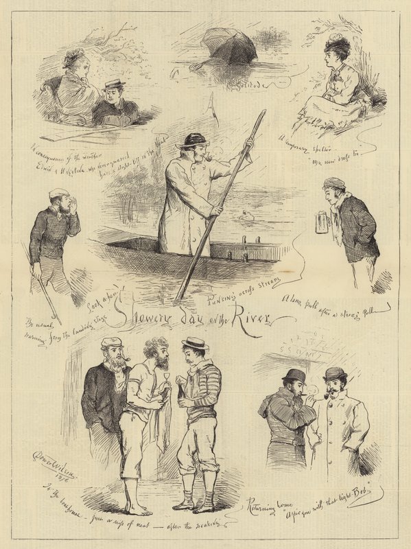 Giornata piovosa sul fiume da English School