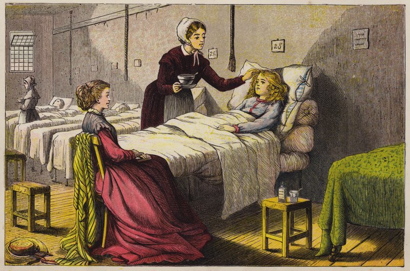 Bambina malata curata in ospedale da English School