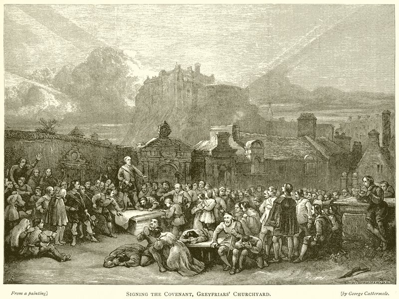 Firma del Patto, cimitero di Greyfriars da English School