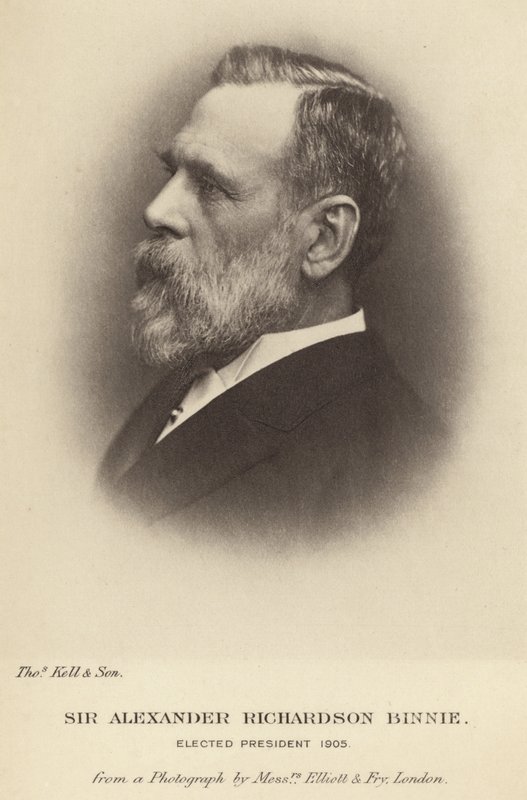 Sir Alexander Richardson Binnie eletto Presidente dell