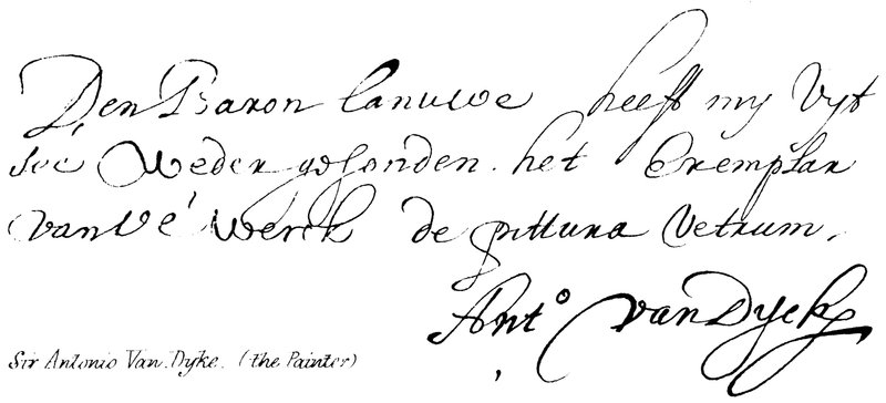 Sir Antonio Van Dyke da English School