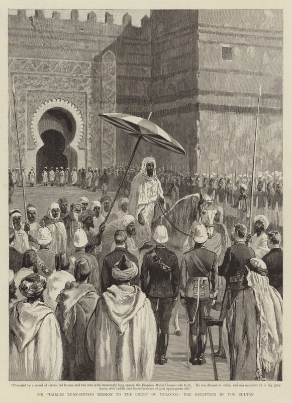 Missione di Sir Charles Euan-Smith alla corte del Marocco, la ricezione del Sultano da English School