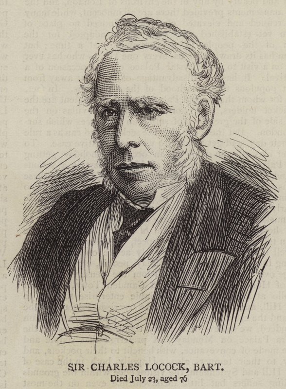 Sir Charles Locock, Barone da English School