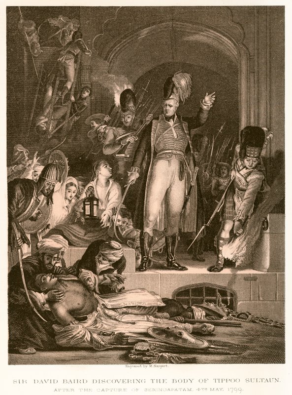 Sir David Baird scopre il corpo di Tippoo Sultan da English School