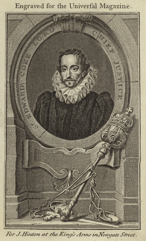 Sir Edward Coke, Lord Chief Justice da English School