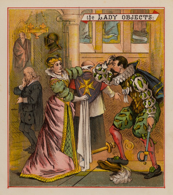 Sir Francis Drake e i suoi goblin (litografia a colori) da English School