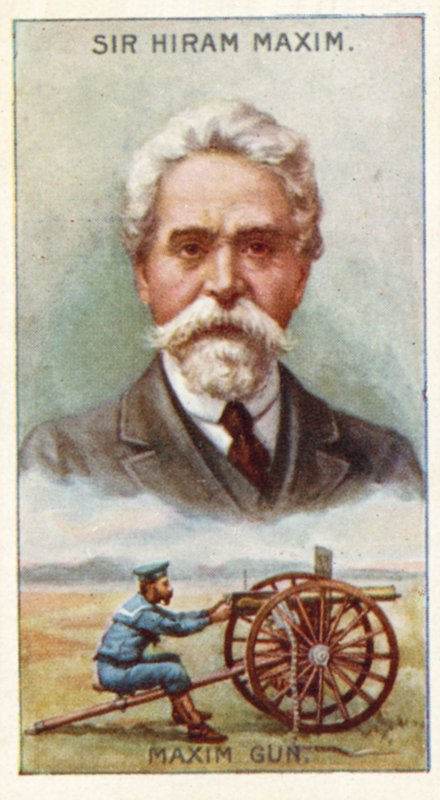 Sir Hiram Maxim, mitragliatrice Maxim da English School