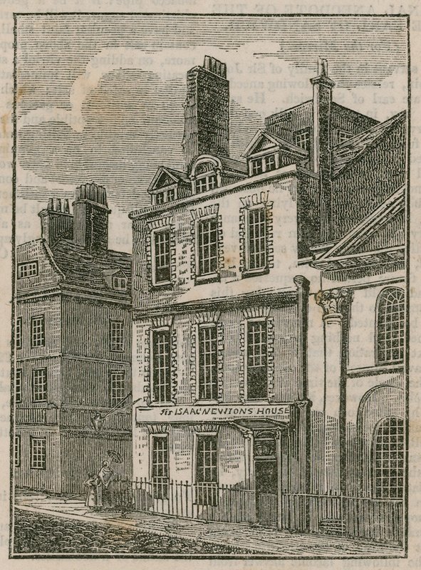 Casa di Sir Isaac Newton, St Martins Street, Leicester Square, Londra da English School