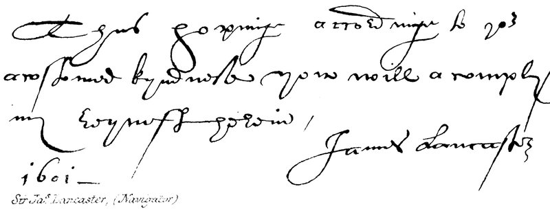 Sir Jas Lancaster (Navigatore) da English School