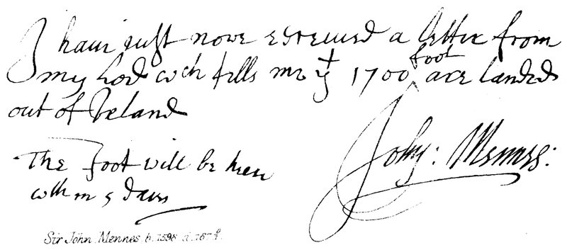 Sir John Mennes, n. 1598, m. 16701 da English School