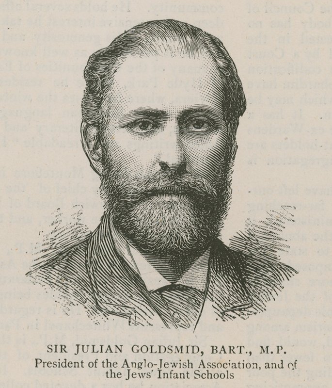 Sir Julian Goldsmid, Bart, MP, Presidente dell