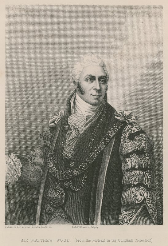 Sir Matthew Wood, sindaco di Londra, 1809 da English School