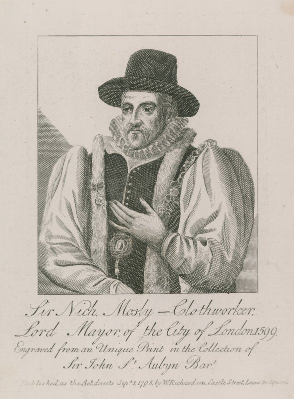 Sir Nicholas Mosley, tessitore, sindaco di Londra, 1599 da English School