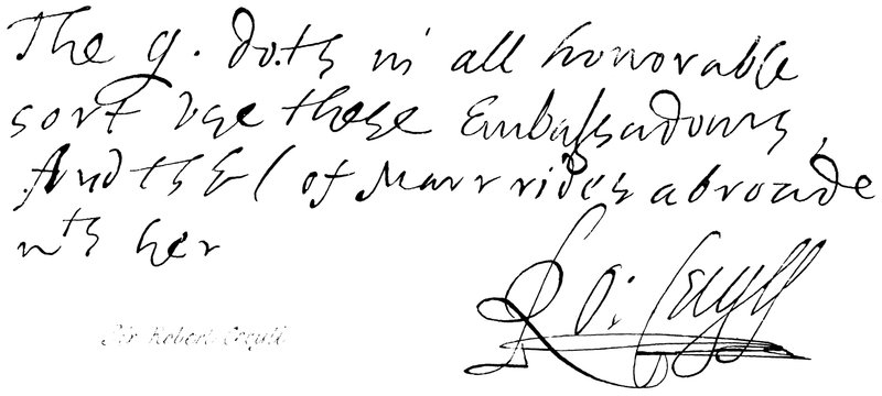 Sir Robert Cecyll da English School