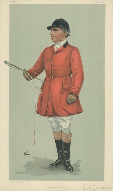 Sir Robert Rodney Wilmot, Berks e Bucks, 5 novembre 1903, caricatura di Vanity Fair da English School