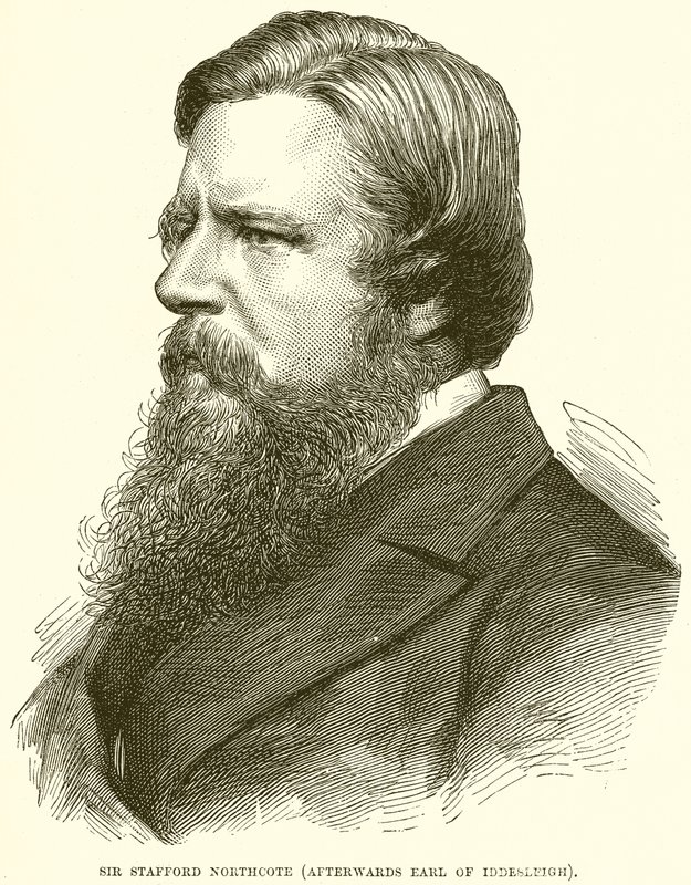 Sir Stafford Northcote (poi Conte di Iddesleigh) da English School