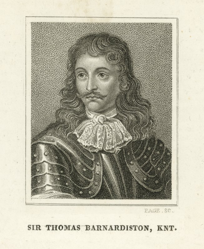 Sir Thomas Barnadiston (incisione) da English School