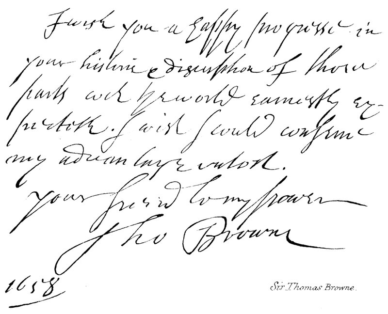 Sir Thomas Browne da English School