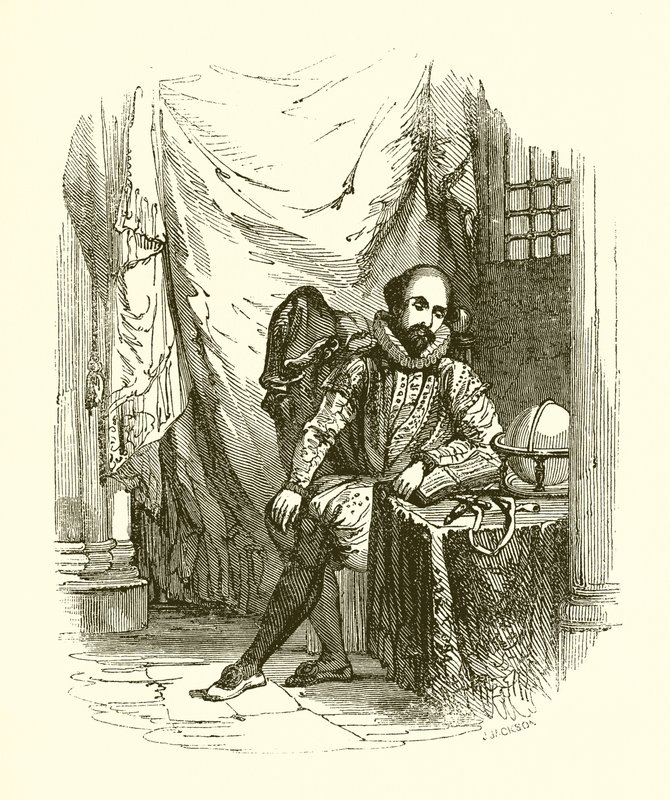Sir Walter Raleigh nella Torre da English School
