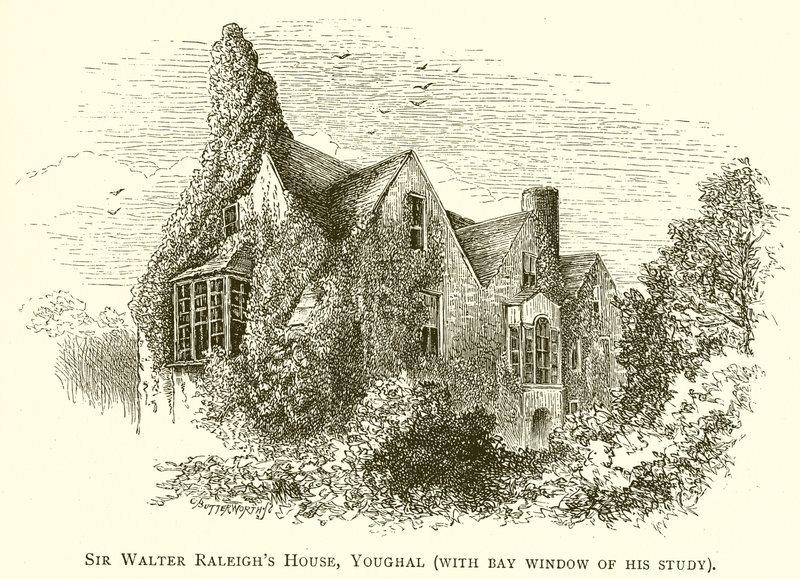 Casa di Sir Walter Raleigh, Youghal (con finestra a bovindo del suo studio) da English School