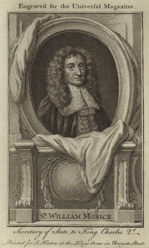 Sir William Morice, Segretario di Stato di Re Carlo II da English School