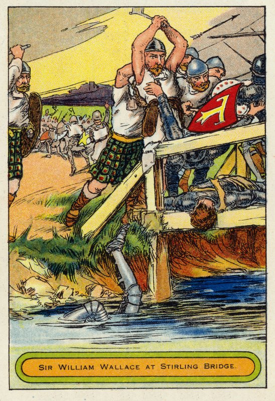 Sir William Wallace al ponte di Stirling da English School