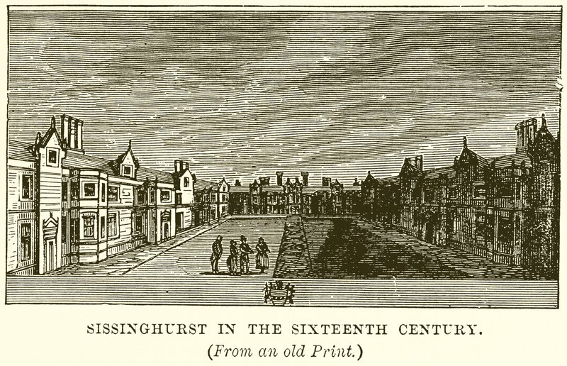 Sissinghurst nel XVI secolo da English School